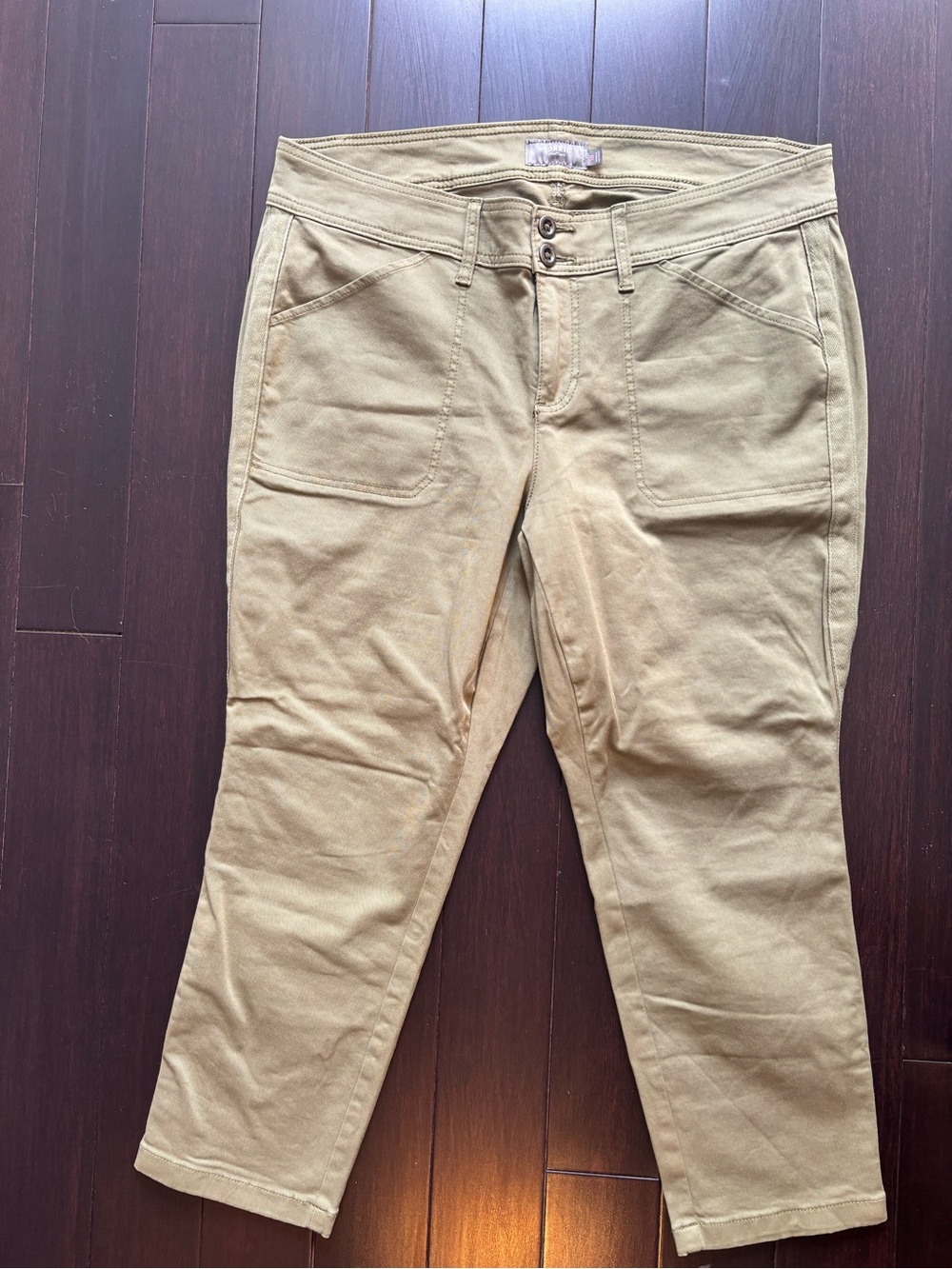 Torrid Tan Cropped Utility Jeans